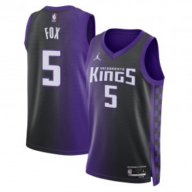 Dres Sacramento Kings De Aaron Fox Jordan 2023-24 Statement Edition Ljubičasta Swingman